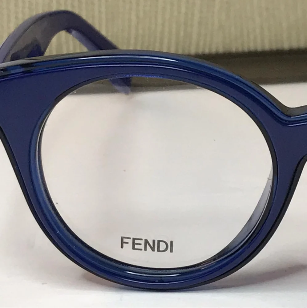 Original New FENDI WOMEN'S FF0198/F 47MM OPTICAL FRAMES IN BLUE